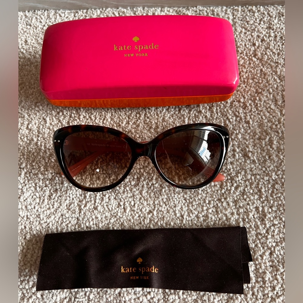 Kate Spade Black and Brown Sunglasses